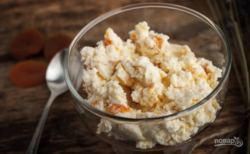 Масса творожная с курагой 300гр.